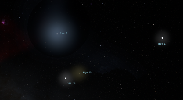 Rigel Multiple Star system